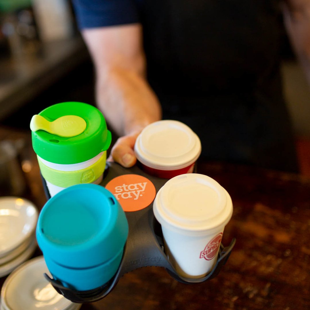 Stay tray - Reusable 4 Cup Holder - Procaffeinator