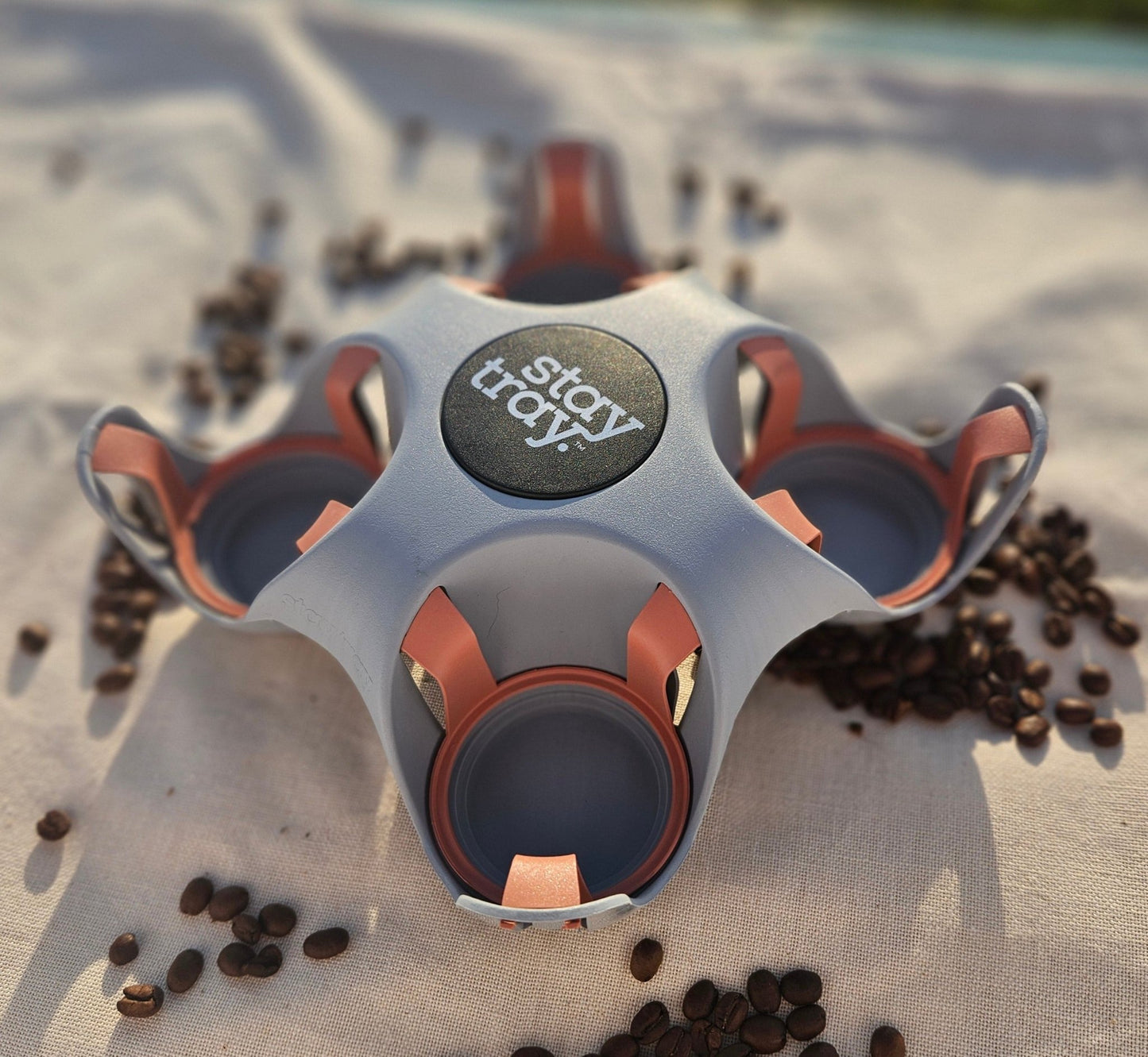 Stay tray Reusable Coffee Cup Holder (4 Cup) - Procaffeinator